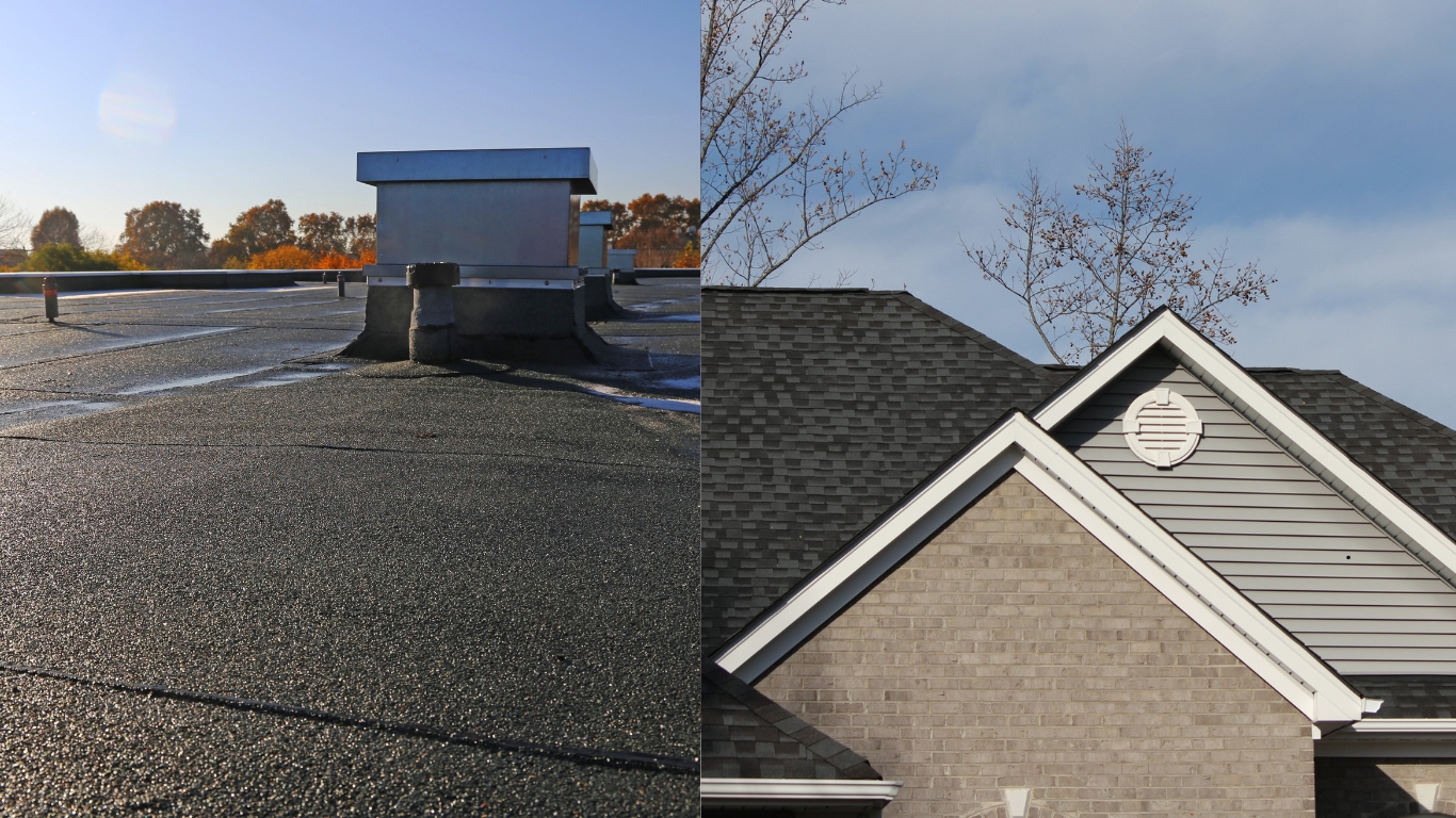 flat roof vs pitched roof